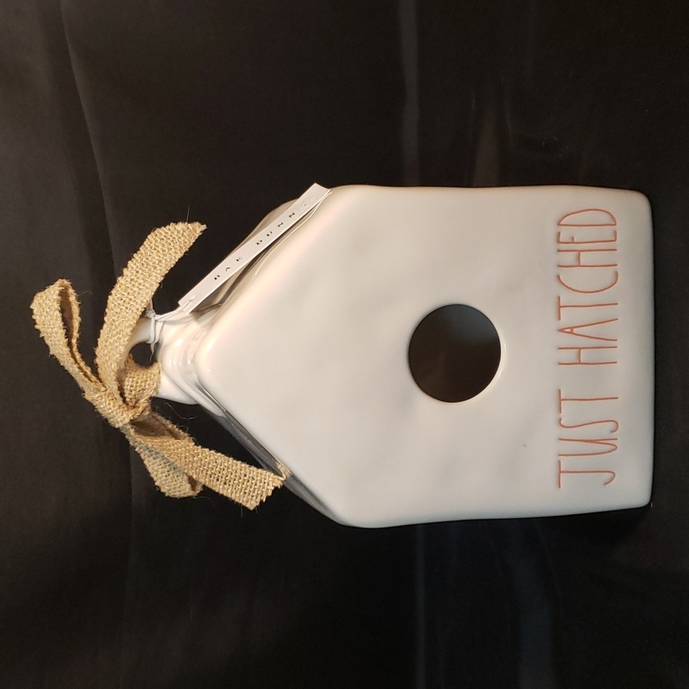 Rae Dunn "Just Hatched" ceramic birdhouse